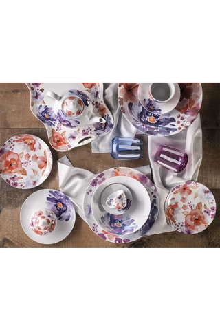 Juego de café de porcelana Peonia - 6 personas