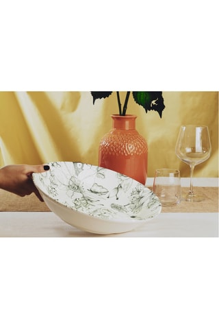 Ensaladera de cerámica esmaltada Jacquard - 31 cm