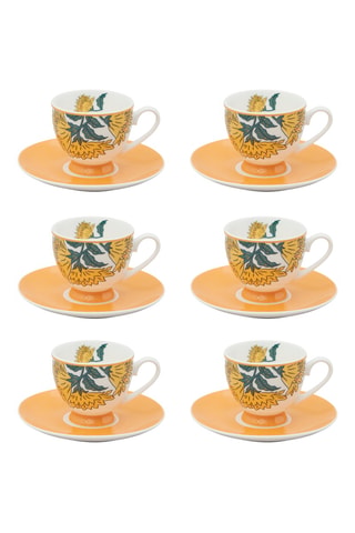 Juego de café de porcelana Alice - 6 personas