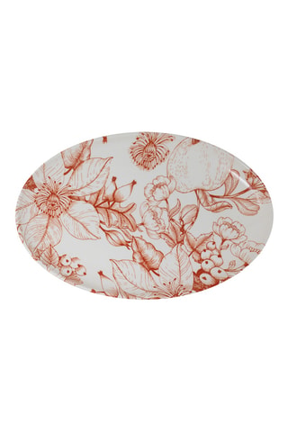 Fuente de cerámica esmaltada Jacquard - 39 x 4 x 26 cm