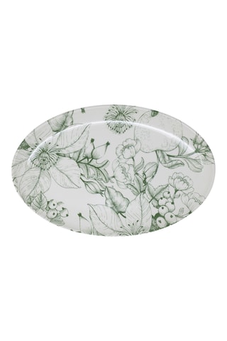 Fuente de cerámica esmaltada Jacquard - 39 x 4 x 26 cm