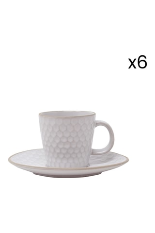 Juego de café de gres Impronte - 6 personas