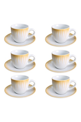 Juego de café de porcelana Raggi - 6 personas