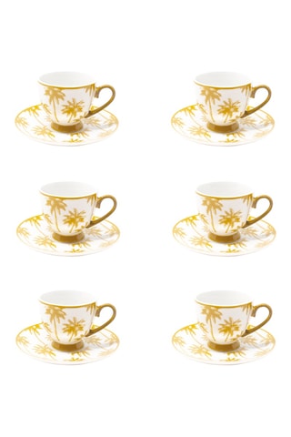 Juego de café de porcelana Aruba - 6 personas
