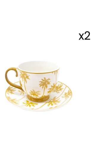 Juego de té de porcelana Aruba - 2 personas