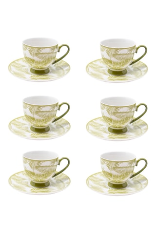 Juego de café de porcelana Aruba - 6 personas