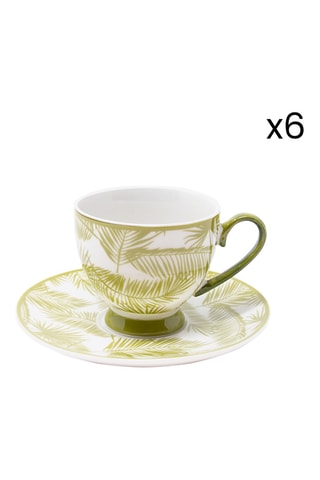 Juego de café de porcelana Aruba - 6 personas