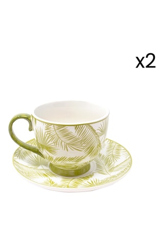 Juego de té de porcelana Aruba - 2 personas
