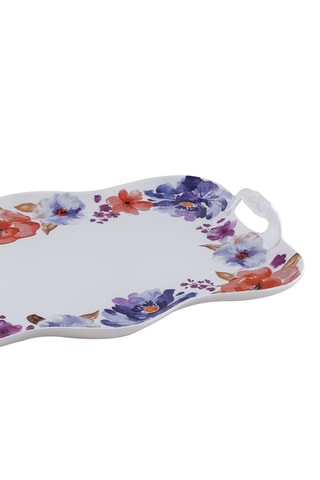Bandeja de porcelana Peonia - 27,5 x 4 x 37 cm