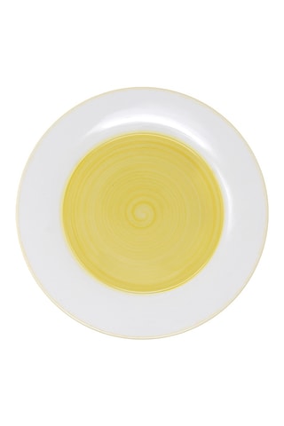 6 platos de postre de porcelana Rugiada - 19 cm