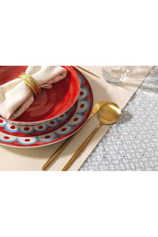 6 platos de postre de porcelana Tangeri - 20 cm