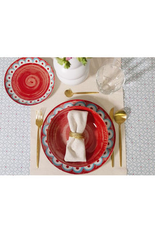 6 platos de postre de porcelana Tangeri - 20 cm