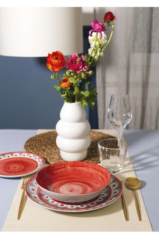 6 platos de postre de porcelana Tangeri - 20 cm