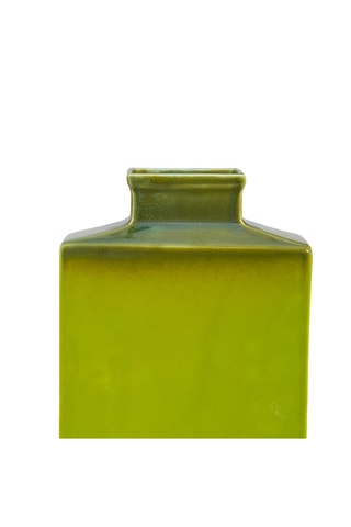 Jarrón de cerámica Argentario - 26 cm - Verde