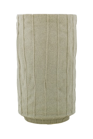 Jarrón de cerámica Zafferano - 25 cm - Gris claro