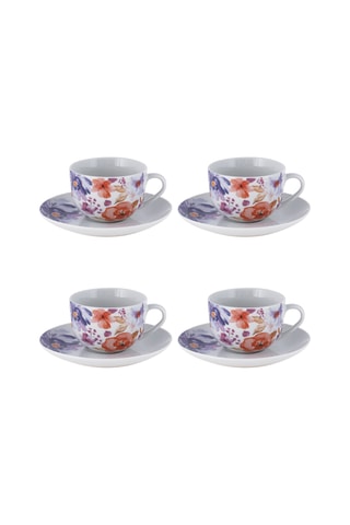 Juego de té de porcelana Peonia - 4 personas