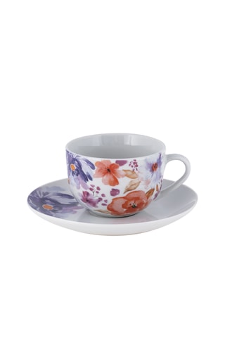 Juego de té de porcelana Peonia - 4 personas