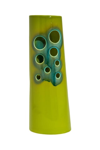 Jarrón de cerámica Argentario - 37 cm - Verde