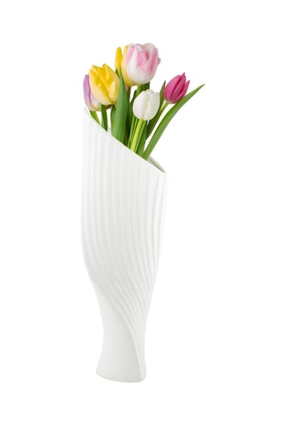 Jarrón de cerámica Iris - 45 cm - Blanco