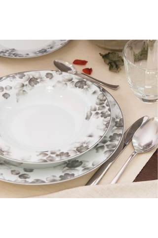 6 platos de postre de porcelana Foliage - 19 cm