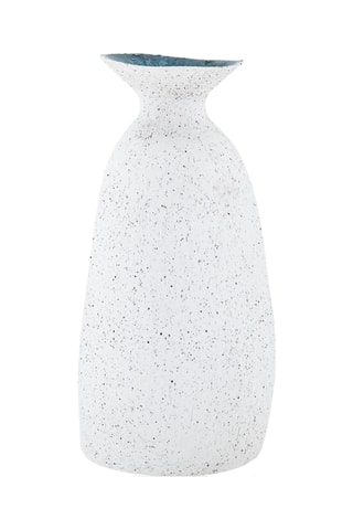 Jarrón de cerámica Atlantico - 30 cm - Blanco
