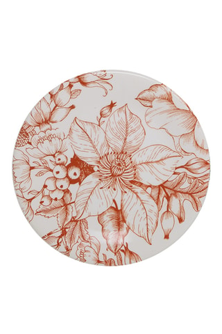 6 platos de postre de cerámica esmaltada Jacquard - 20 cm