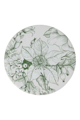6 platos de postre de cerámica esmaltada Jacquard - 20 cm