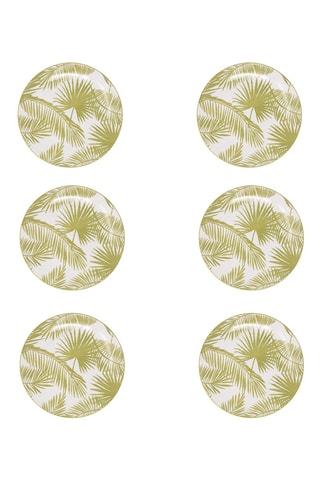 6 platos de postre de porcelana Aruba - 18,5 cm