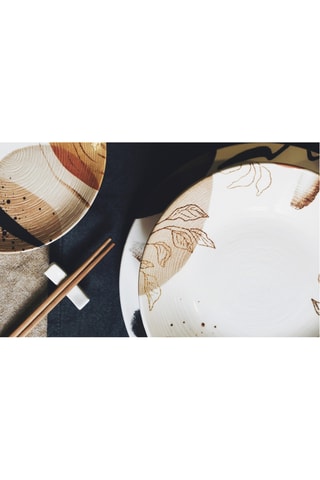 6 platos de postre de cerámica Sumi - 21 cm