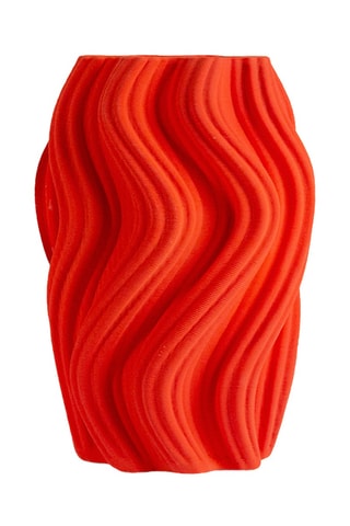 Jarrón de porcelana Corolla - 25 cm - Rojo