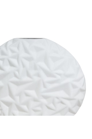 Jarrón de cerámica Eolie - 27 cm - Blanco
