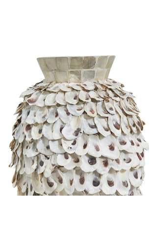 Jarrón de bambú Riviera - 36 cm - Blanco