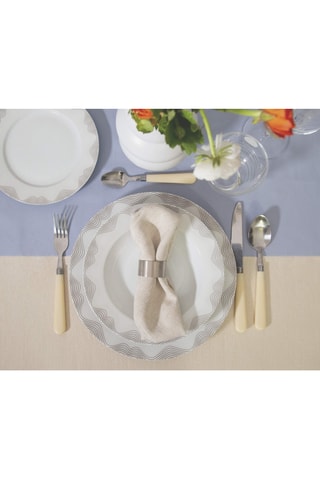 6 platos hondos de porcelana Lago - 22 cm