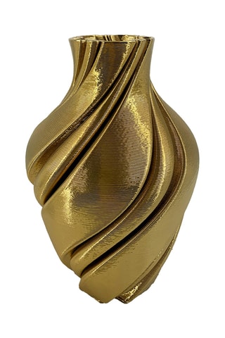 Jarrón de cerámica Aladin - 27 cm - Dorado