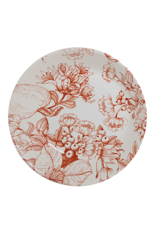 6 platos hondos de cerámica esmaltada Jacquard - 22 cm