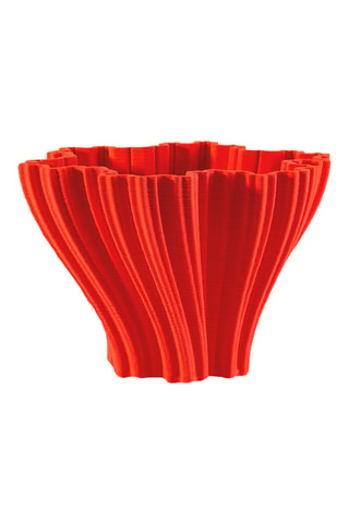 Centro de mesa de porcelana Corolla - 29 ×19 x 29 cm - Rojo
