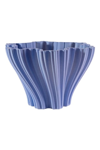 Centro de mesa de porcelana Corolla - 29 ×19 x 29 cm - Azul cobalto