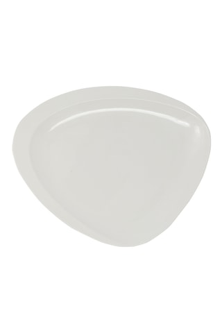 6 platos hondos de porcelana Carrara - 24 x 4 x 20 cm
