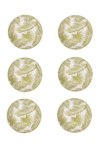6 platos hondos de porcelana Aruba - 20 cm