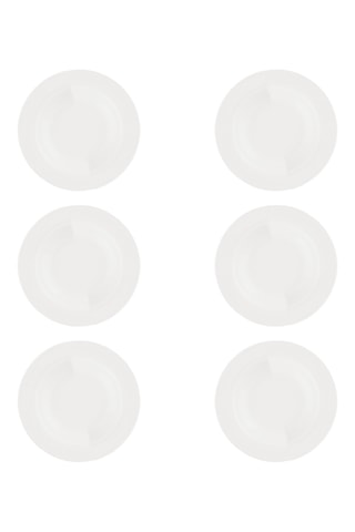 6 platos hondos de porcelana Ala - 23 cm