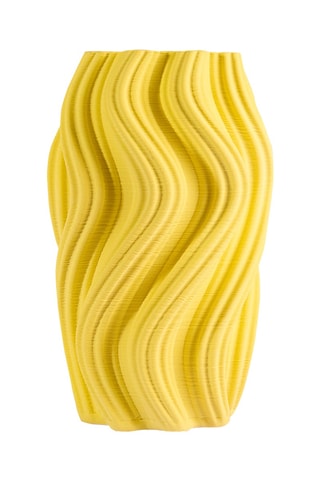 Jarrón de porcelana Corolla - 33 cm - Amarillo