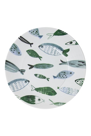 6 platos hondos de cerámica esmaltada Camogli - 24 cm