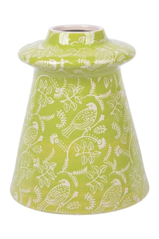Jarrón de porcelana Jardin - 29 cm - Verde
