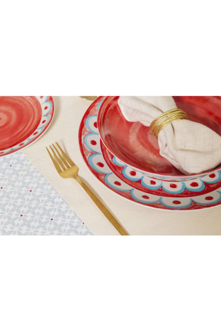 6 platos hondos de porcelana Tangeri - 21 cm
