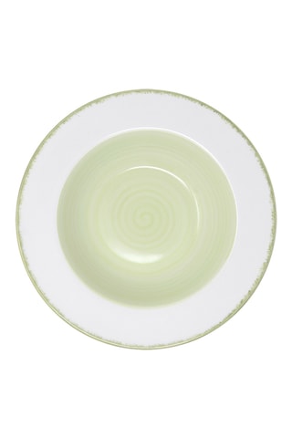 6 platos hondos de porcelana Rugiada - 23 cm