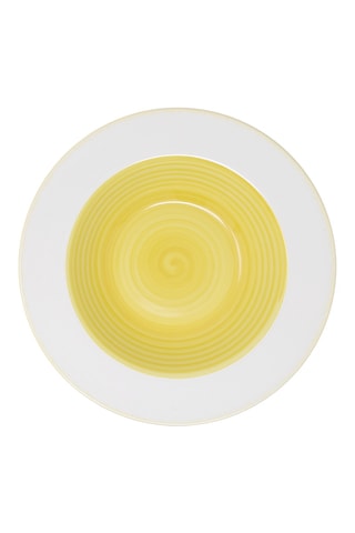 6 platos hondos de porcelana Rugiada - 23 cm