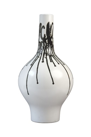 Jarrón de porcelana Monocromo - 47 cm - Blanco