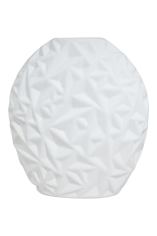 Jarrón de cerámica Eolie - 37 cm - Blanco