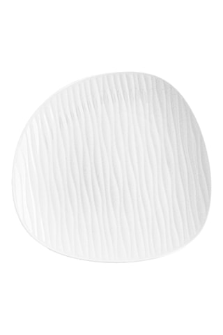 6 platos llanos de porcelana Ivory Ylang - 28 cm