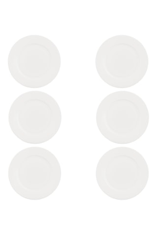 6 platos llanos de porcelana Ala - 27 cm
